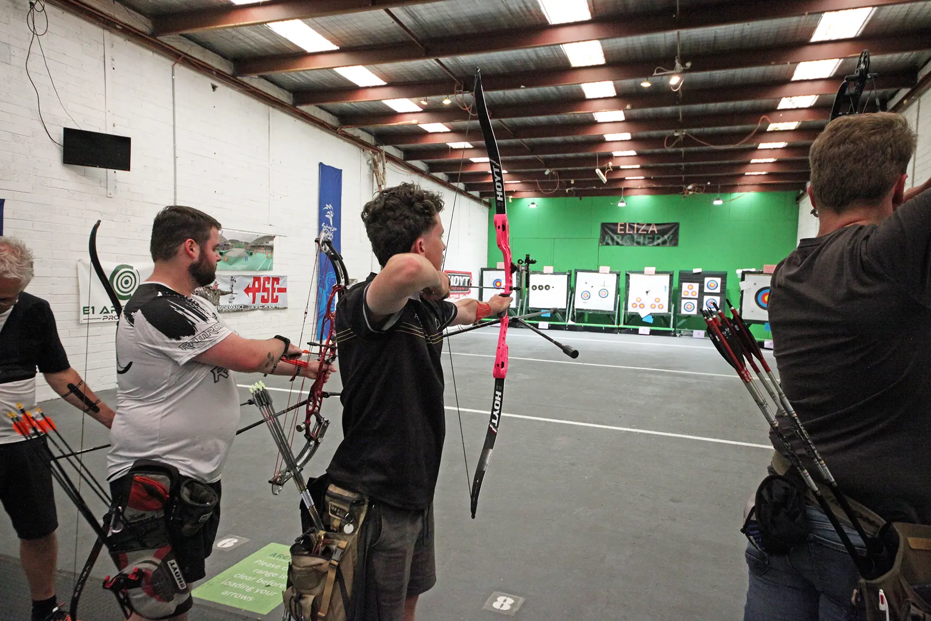 Archery-Victoria-indoor-eliza-shooting