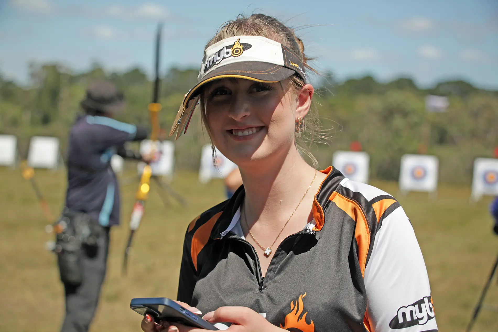 Archery-Victoria-young-female-phone