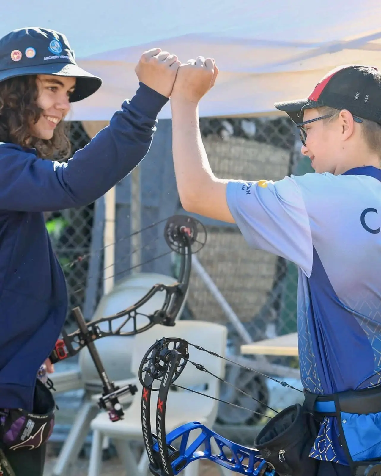 Archery-Victoria-youth-fist-bump